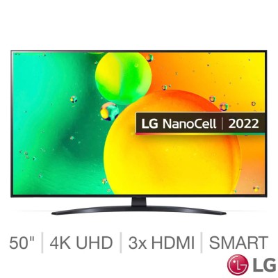 LG Smart TV NanoCell 4K Ultra HD 50 Inch, 50NANO766QA 